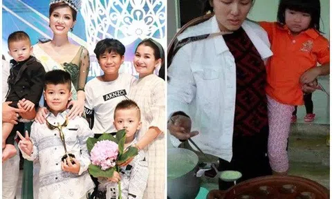 Hoa hậu Oanh Yến cứ đụng đầu giường là đẻ, 34 tuổi làm mẹ 6 con, tự trồng rau nuôi cá chăm con