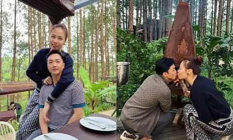 Đàm Thu Trang đăng ảnh hôn đắm đuối Cường Đô La, dân tình thắc mắc sự vắng mặt của "bồ nhí"