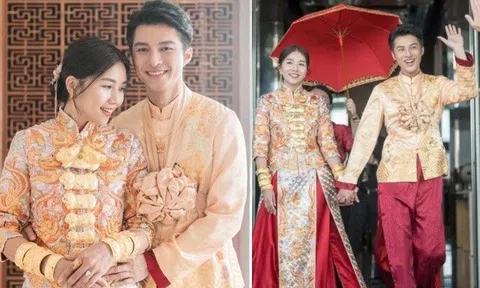 U50, tài tử TVB mới lấy vợ, cô dâu gây sốc vì vòng vàng nặng trĩu cổ, trĩu tay