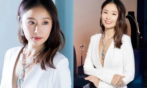 Đeo trang sức gần 18 tỷ, Lâm Tâm Như U50 mặc ngày càng bạo, diện áo xẻ tới rốn khoe ngực