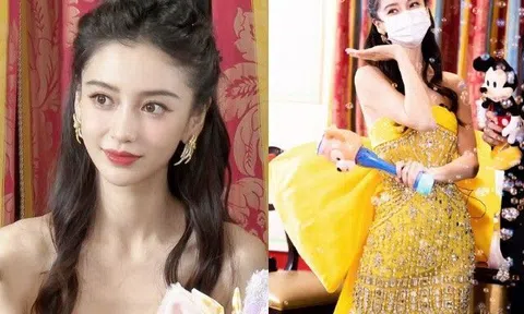 Mới bị chê như bà cô 40, Angelababy diện váy công chúa, nhan sắc "gái 1 con" thay đổi