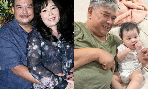Chồng Hồng Vân - tài tử điện ảnh một thời giờ chụp với cháu trông không nhận ra vì già cả, "bụng bia"