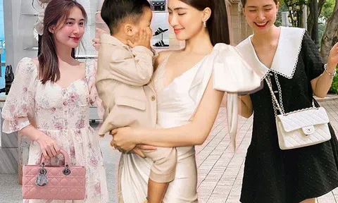 Mẹ đơn thân Hòa Minzy ngày càng đẹp và giàu, tự sắm đồ hiệu sang chảnh không kém thời chưa sinh con