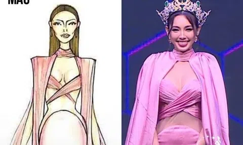 Hoa hậu Nguyễn Thúc Thuỳ Tiên diện đầm sai kiểu, stylist liền "bóc phốt" trên mạng xã hội