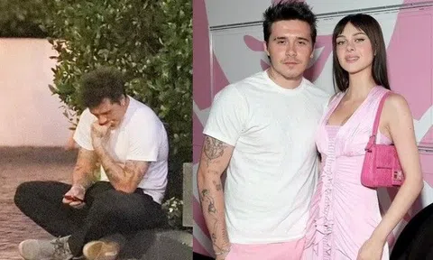 Cậu cả nhà Beckham lủi thủi ngồi 1 mình ở lề đường giữa ồn ào quan hệ của mẹ đẻ và vợ