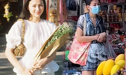 Hoa hậu quốc tế sở hữu vương miện 3,5 tỷ đi chợ khác gì người thường: Mặc đồ bộ nhưng xách túi lạ lắm