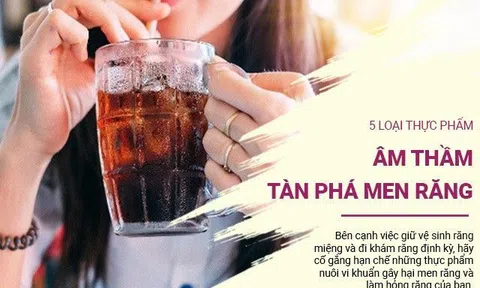 5 loại thực phẩm âm thầm tàn phá men răng của bạn nếu ăn, uống quá nhiều