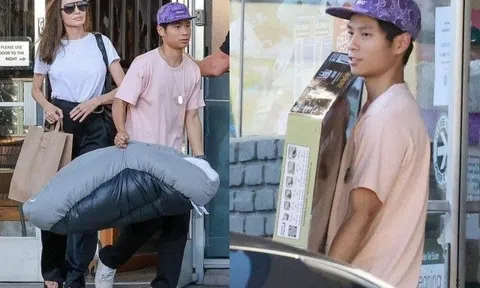 Khoe khí chất minh tinh trên phố nhưng Angelina lại bị con nuôi gốc Việt chiếm trọn "spotlight"