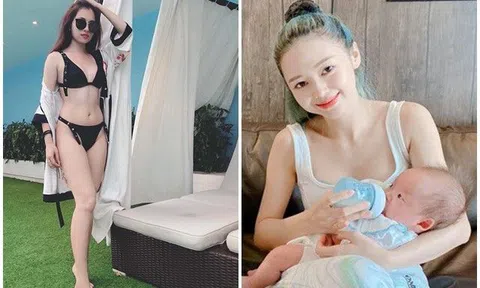 Vợ Dương Khắc Linh vóc dáng nóng bỏng, làm mẹ 2 con vẫn nhận tin nhắn làm quen từ trai lạ