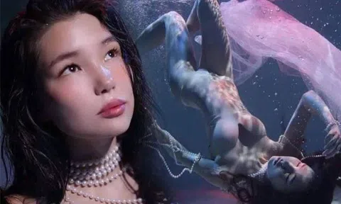 Vẻ đẹp siêu thực quyến rũ và trong trắng như nàng tiên cá của Miss Grand Mông Cổ