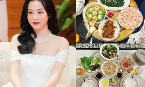 Phương Oanh bình thản khoe mâm cơm tự nấu đủ món giữa "bão scandal", người xem bình phẩm ngoại hình của Shark Bình