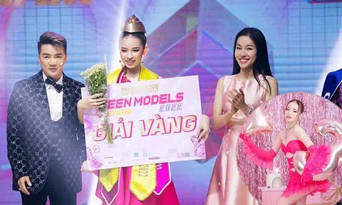 Mẫu nhí 13 tuổi cao 1m68 đạt giải vàng Teen Models: Bà trùm Hoa hậu chúc mừng, Midu - Võ Hoàng Yến nức nở