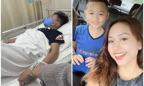 Vân Hugo chia sẻ hình ảnh con trai nằm viện cùng dòng chữ khiến tất cả lo lắng