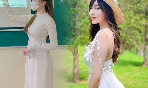 Cất tạm áo dài "điêu khắc" đường cong, cô giáo Âu Hà My ăn mặc như nàng thơ, khoe da trắng dáng mượt tinh tế