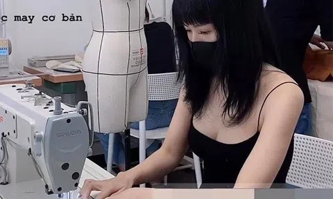 Danh tính "hotgirl khẩu trang" mặc 2 dây học may vá, da trắng, dáng cong, trưng toàn hàng tuyển