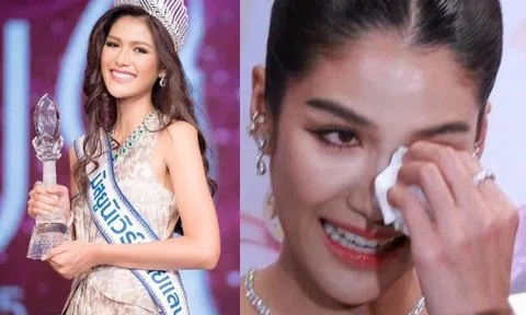Nàng hậu Thái đi họp báo khóc nức nở vì mẹ đẻ làm liều