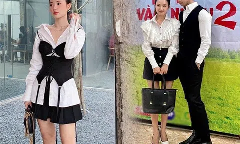 Cô giáo Midu ăn diện đập tan tin đồn mang thai, nhưng lại để lộ chi tiết "chân bơi trong giày"