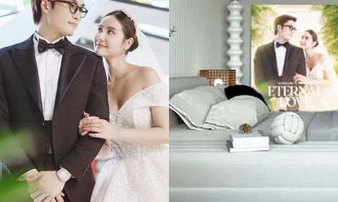 Đình Tú khoe ảnh cưới với Huyền Lizzie trong phòng ngủ ở cơ ngơi mới tậu, phải chăng thật sự "phim giả tình thật"?