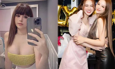 Huyền Baby đi sinh nhật lấn át chủ tiệc, mặc áo "thách thức" mọi kiểu nội y, khoe đường cong bỏng mắt