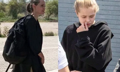 Vừa lộ diện, Angelina bị tưởng nhầm là con gái, nhìn mặt ai cũng ngỡ ngàng