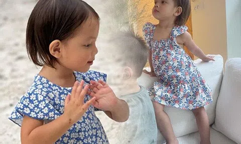 Hồ Ngọc Hà là bà hoàng mái chẻ, nay Lisa cũng theo mẹ "bổ luống" ra dáng nàng thơ lắm rồi