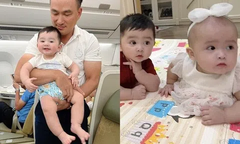 Con trai Chi Bảo đã có bạn gái dù mới 9 tháng tuổi, khoe ảnh chụp chung đầy ngại ngùng