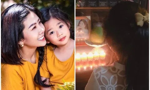 Sao Việt 24h: Con gái Mai Phương được bảo mẫu đưa đi thăm mẹ, nhìn cô bé đứng cạnh di ảnh ai cũng xót xa