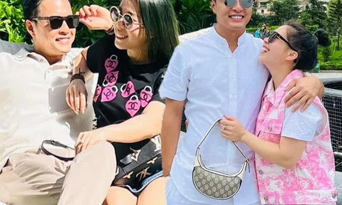 Bà xã Hồng Đăng tái xuất, được chồng tư vấn ăn mặc, "lên đồ" như chạy đua với con gái