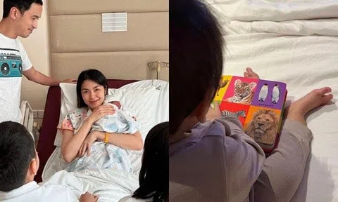 Tăng Thanh Hà hiếm hoi khoe ảnh cháu nội gia tộc 3000 tỷ giờ đã biết ngồi, lớn phổng phao