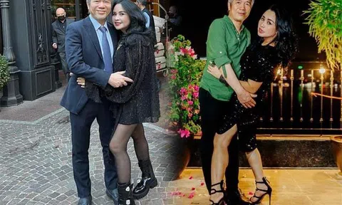 Thanh Lam U60 diện mốt giấu quần, khoe khéo đôi chân thon thả khi đi chơi cùng chồng bác sĩ