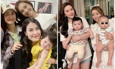 Những lần họp mặt của 3 hội mẹ bỉm VIP nhất showbiz Việt: Bố mẹ sang chảnh, con cái đáng yêu