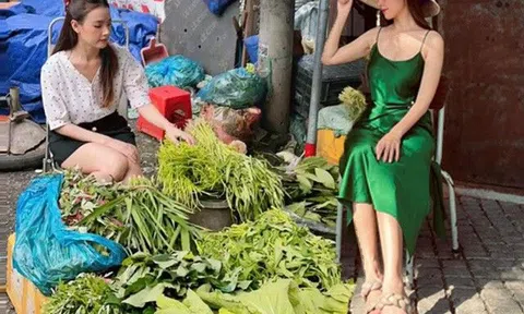 Xuất hiện cô em bán rau ở chợ: Ăn mặc thôn quê, từng được ví như Tiểu Long Nữ bản Việt