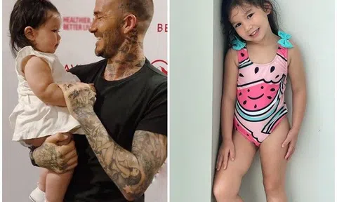 Bé gái Việt từng được David Beckham bế, luôn miệng khen đáng yêu giờ đã lớn xinh, là mẫu nhí