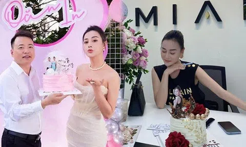 Vắng bóng Shark Bình, Phương Oanh đến công sở đón sinh nhật, dát đồ hiệu nhìn mà choáng