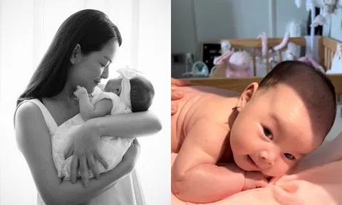 Phạm Quỳnh Anh đăng clip cận mặt con gái thứ 3 nhiều điểm khác 2 chị, Thu Thủy khẳng định giống bố