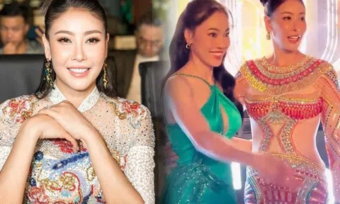 Đọ sắc bà trùm hoa hậu, Hà Kiều Anh vô tình bị "nuốt chửng" đường cong vì chiếc đầm mạo hiểm