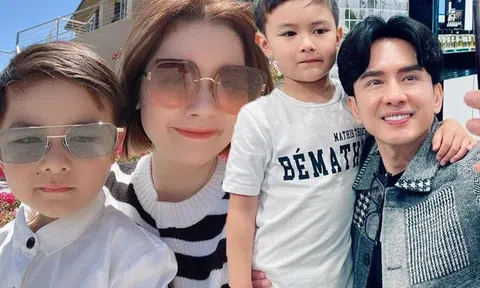 Ở cùng mẹ đại gia, con trai Đan Trường 3 tháng không gặp chân "dài ngoằng", bố còn ước con vượt 1m80