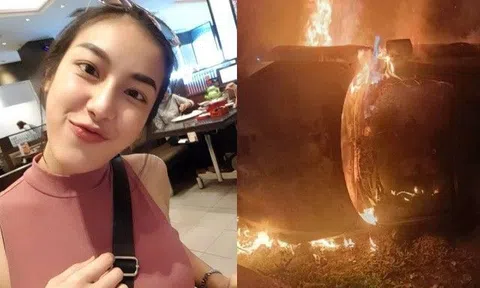 Tai nạn nghiêm trọng, chân dài Thái Lan bị cháy đen, người thân bật khóc, làng giải trí đau lòng