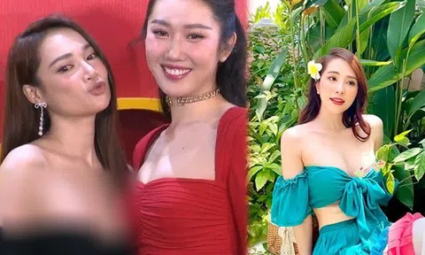 Mỹ nhân Việt diện váy o ép gò bồng đảo: Người lộ miếng dán ngực, người vất vả chỉnh sợ tuột