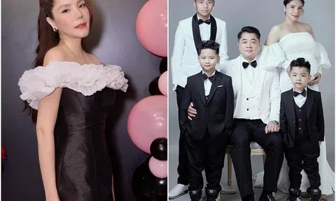 Con trai Hoa hậu Việt 14 tuổi cao 1m84, tương lai chạm mốc 2m không xa?