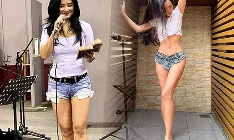 Hồng Nhung chuộng diện quần "khiêm tốn vải" lại còn rách tươm, U55 khoe chân dài đắt giá 