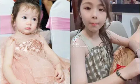 Cadie Mộc Trà 8 tuổi trưởng thành, có đôi mắt đẹp, sống mũi cao vút