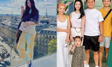 Bạn gái tin đồn Quang Hải vi vu trời tây, khi dát hàng hiệu, khi giản dị ngầm "khẳng định chủ quyền"
