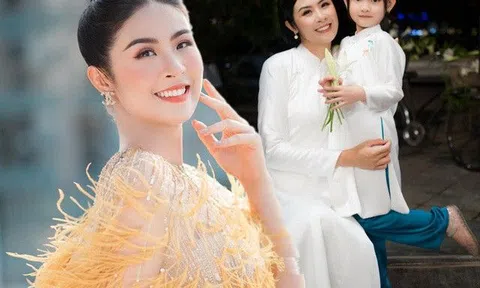 "Con gái nuôi" Hoa hậu Ngọc Hân 6 tuổi trổ mã xinh đẹp, mẹ ruột gửi gắm ước mơ đội vương miện