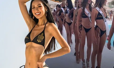 Mãn nhãn phần thi áo tắm của Bảo Ngọc tại Miss Intercontinental 2022: chiều cao chạm nóc, catwalk đỉnh