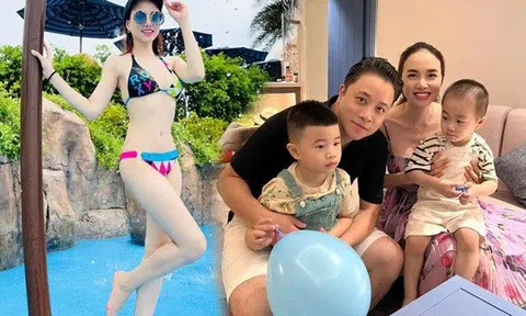Đinh Ngọc Diệp mặc áo tắm khoe rãnh bụng sâu hoắm, U40 làm mẹ 2 con vẫn là tuyệt sắc giai nhân!