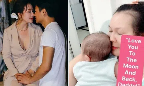 Nữ đại gia sinh con đầu lòng với Quý Bình hiếm hoi chia sẻ cảnh bên con sơ sinh tuổi U50