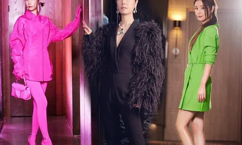 Diện đồ trên dưới 1 màu kín bưng, Lâm Tâm Như hết sến, khéo khoe bộ phận đắt giá
