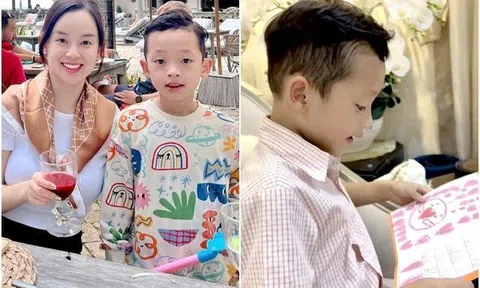 Ly Kute khoe con trai 6 tuổi đã biết viết thư tình, từng câu chữ ngọt ngào đến tan chảy