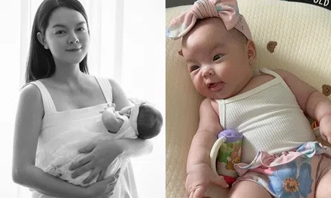 Phạm Quỳnh Anh thẳng thắn nhận xét con gái 3 tháng tuổi có ngoại hình "lực điền", giỏi thao túng tâm lý